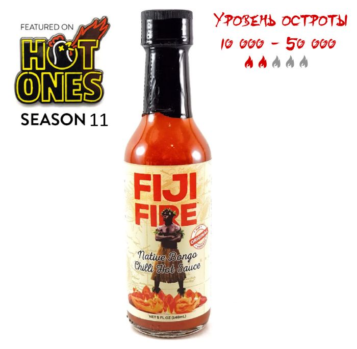 Острый соус Fiji Fire - Native Bongo Chilli Hot Sauce