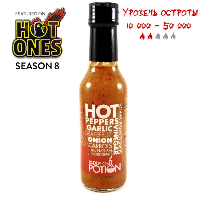 Острый соус Paddy O's Potion Hot Sauce