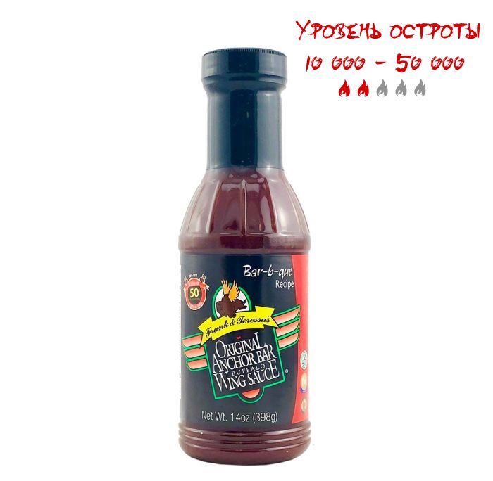 Гострий соус до крилець Anchor Bar Honey Barbecue Buffalo Wing Sauce