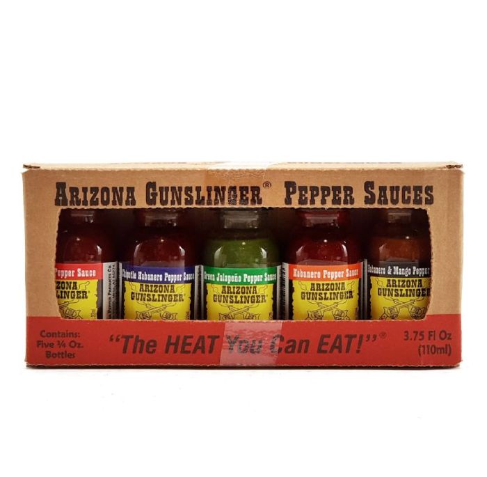 Набір гострых соусів Arizona Gunslinger 3/4 oz variety Pack