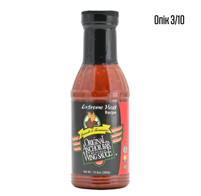 Гострий соус до крилець Anchor Bar Extreme Heat Buffalo Wing Sauce