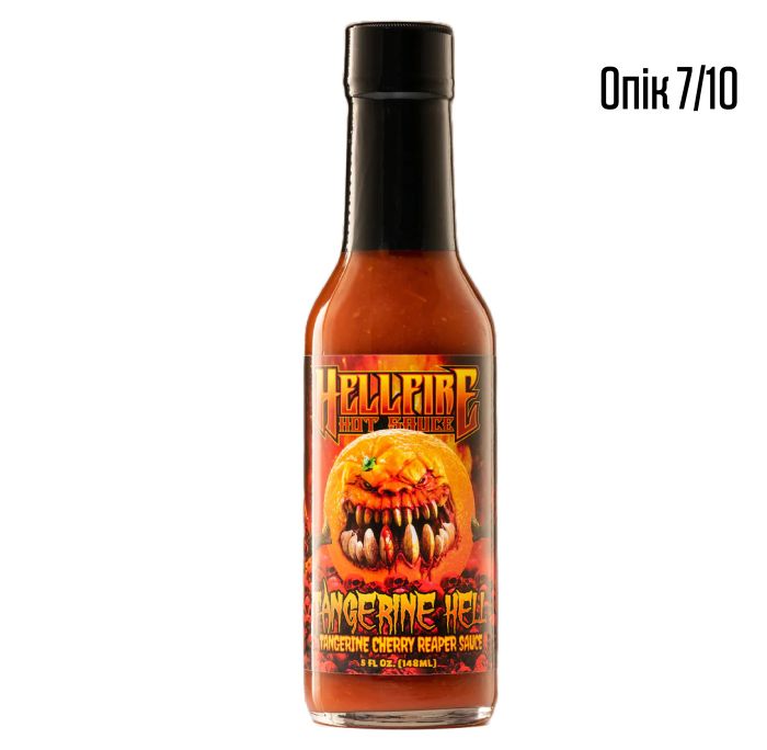 Гострий соус Hellfire Hot Sauce Tangerine Hell Hot Sauce