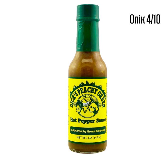 Гострий соус Dick's Peachy Green Hot Pepper Sauce