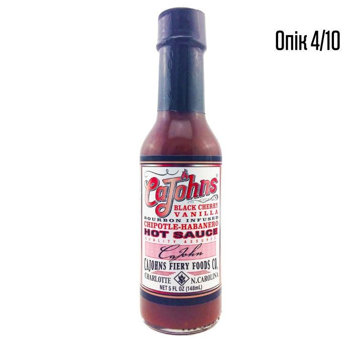 Гострий соус CaJohns Black Cherry Vanilla Hot Sauce