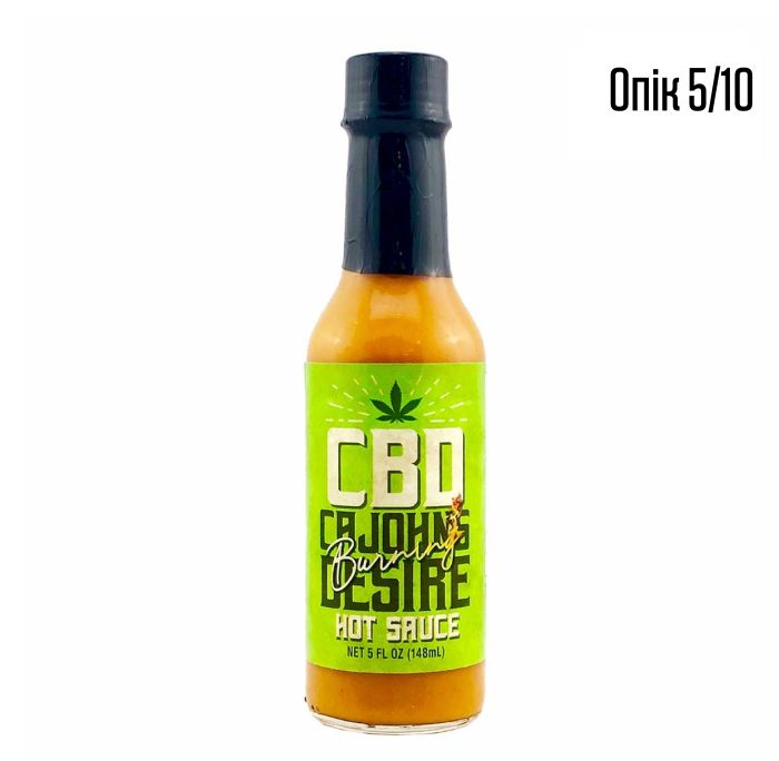 Гострий соус CaJohns Burning Desire CBD Hot Sauce