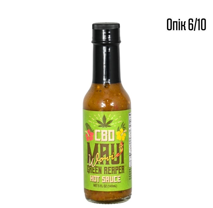 Гострий соус CaJohns Maui Wowie Green Reaper CBD Hot Sauce