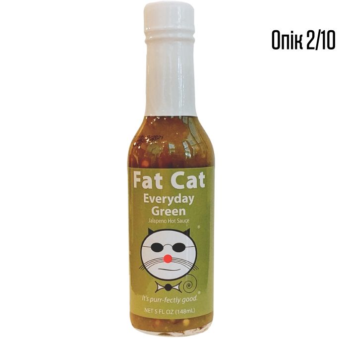 Гострий соус Fat Cat Everyday Green Jalapeno Hot Sauce