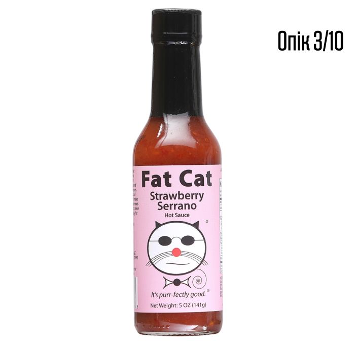 Гострий соус  Fat Cat | Strawberry Serrano Hot Sauce