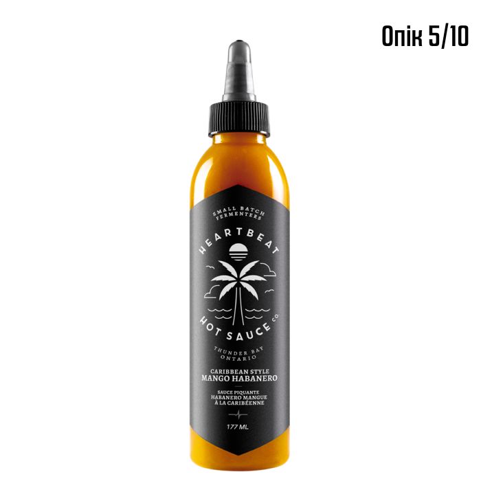 Гострий соус Heartbeat Caribbean Style Mango Habanero Hot Sauce