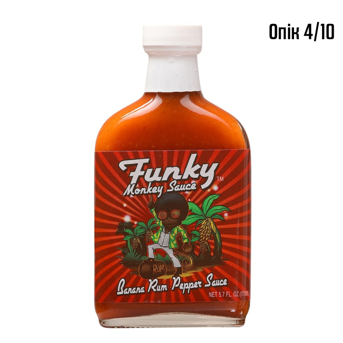 Гострий соус Funky Monkey Banana Rum Pepper Sauce