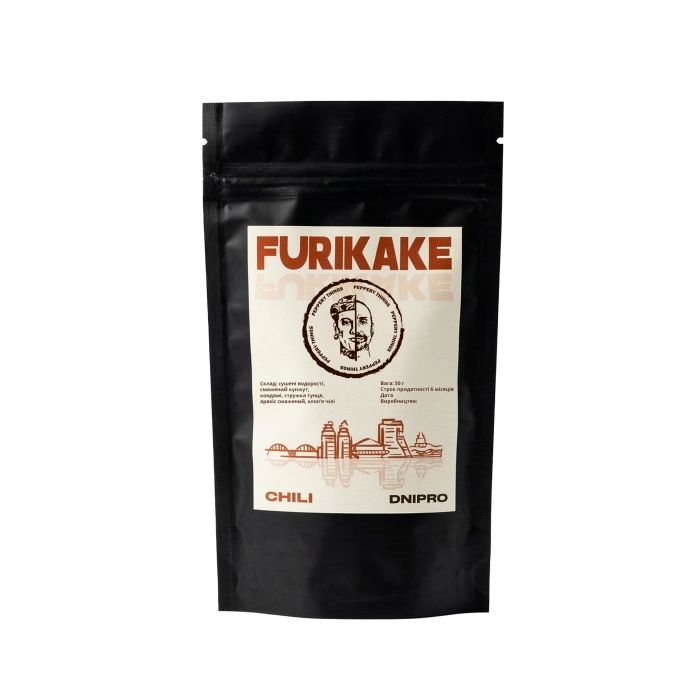 Furikake Chili від Peppery Things — японська приправа з арахісом і хлопʼями чилі, 50 грам