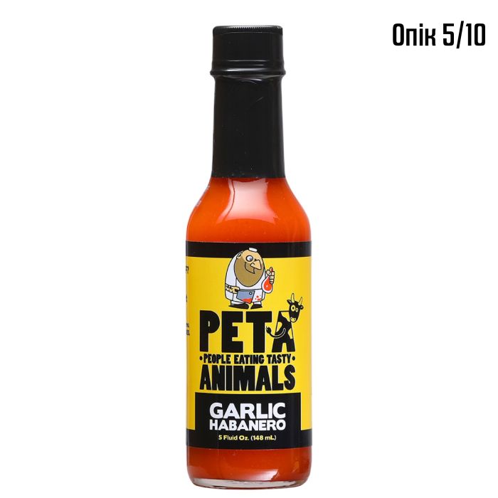 Гострий соус PETA Garlic Habanero Hot Sauce
