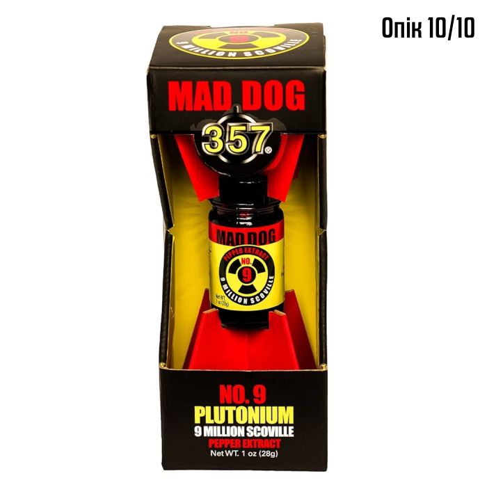 Гострий соус Mad Dog 357 Plutonium 9 Million Scoville Pepper Extract