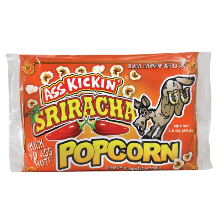Ass Kickin' Sriracha Popcorn — гострий попкорн з соусом Sriracha