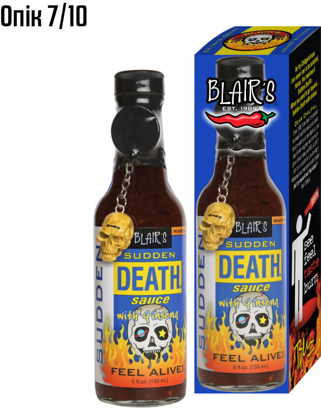 Гострий соус Blair's Sudden Death Hot Sauce